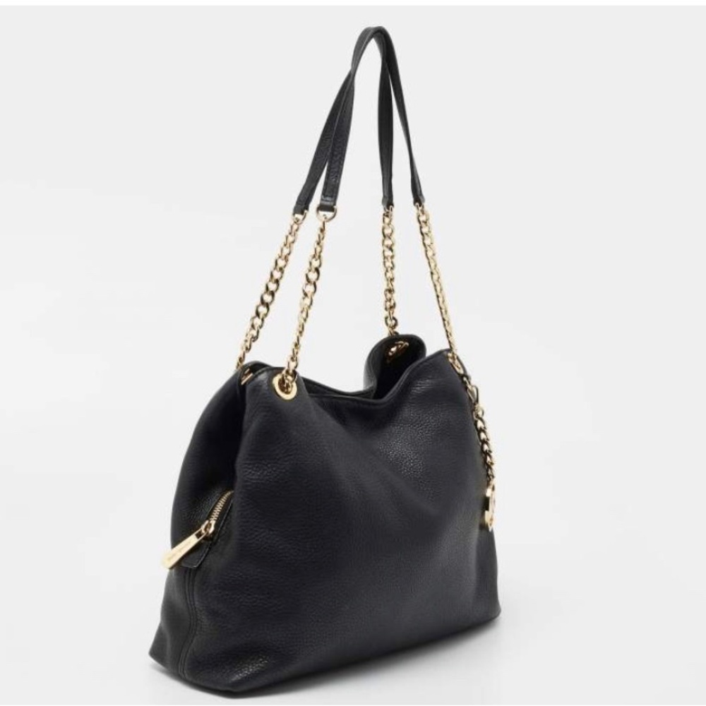 Michael Kors Black Leather Shoulder Bag - Picture 2 of 15